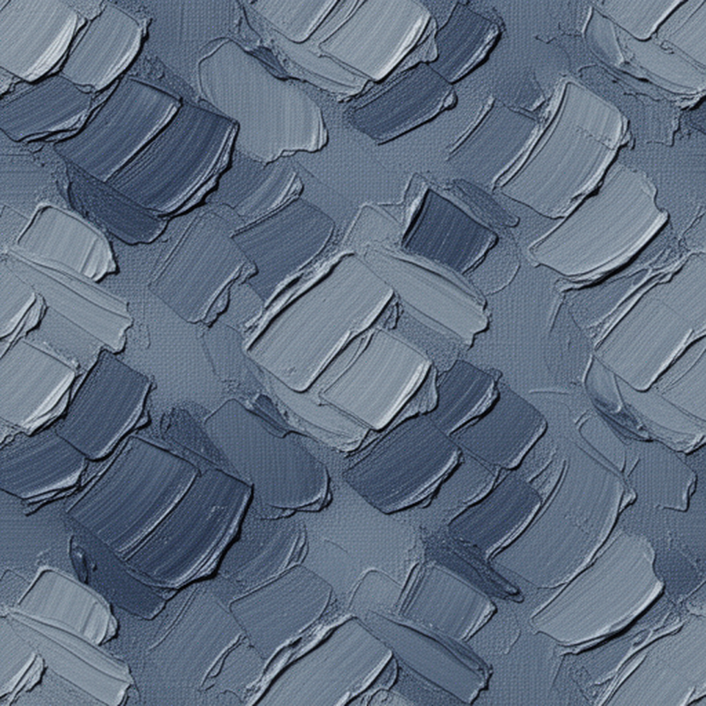 Abstract Textured Brushstroke Pattern In Blue Tones