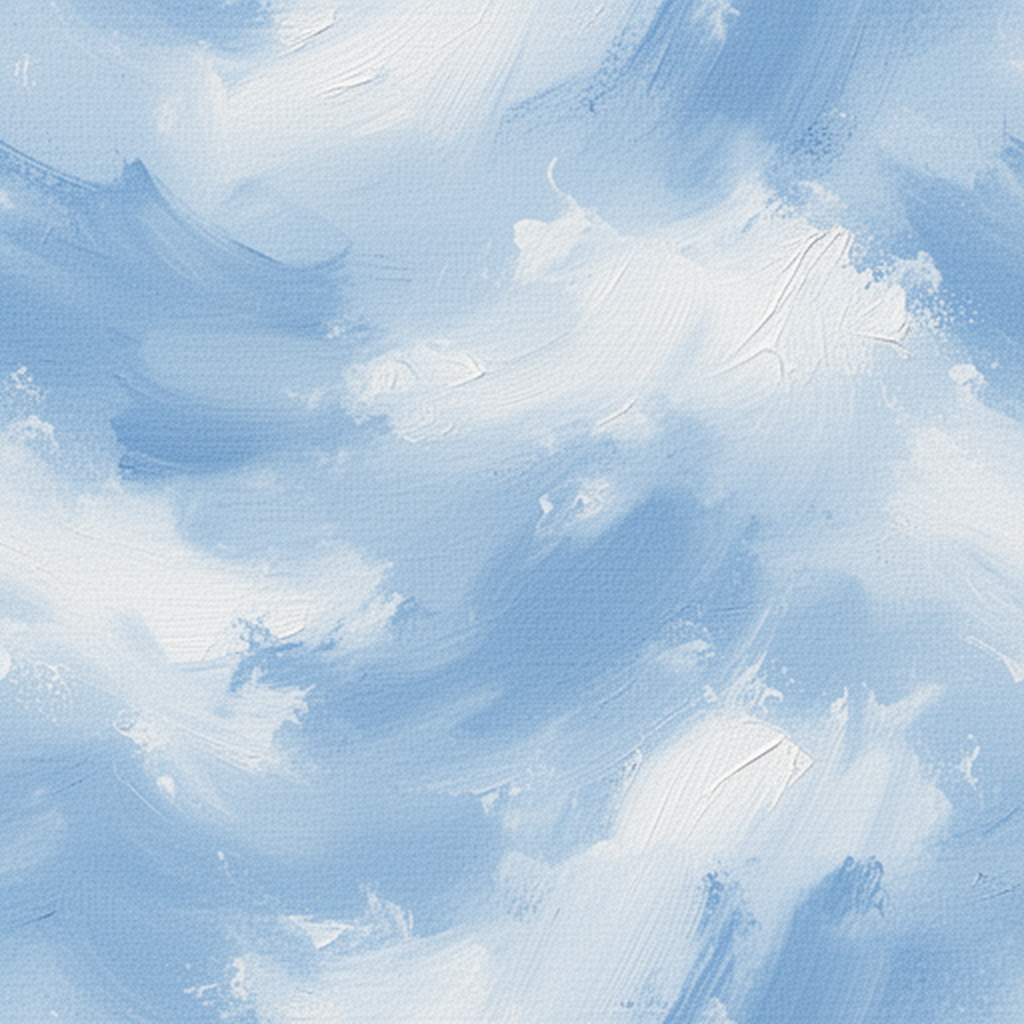 Seamless Abstract Blue And White Painted Texture