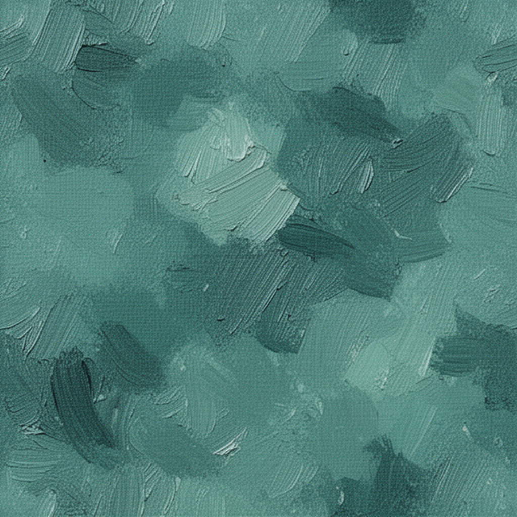 Abstract Teal Oil Paint Brush Stroke Texture