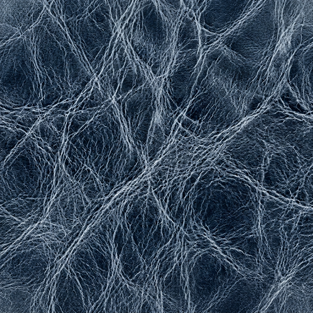 Abstract Dark Blue Textured Wrinkled Surface Pattern