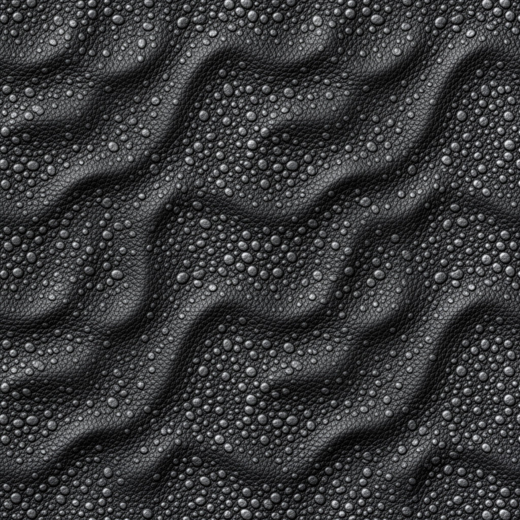Seamless Wavy Texture With Raised Circular Granules