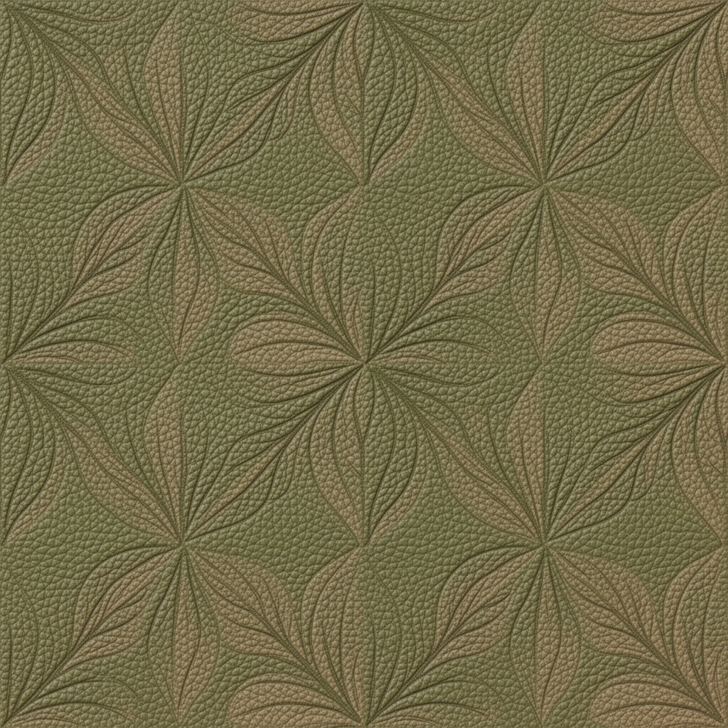 Seamless Geometric Petal Pattern With Textured Surface