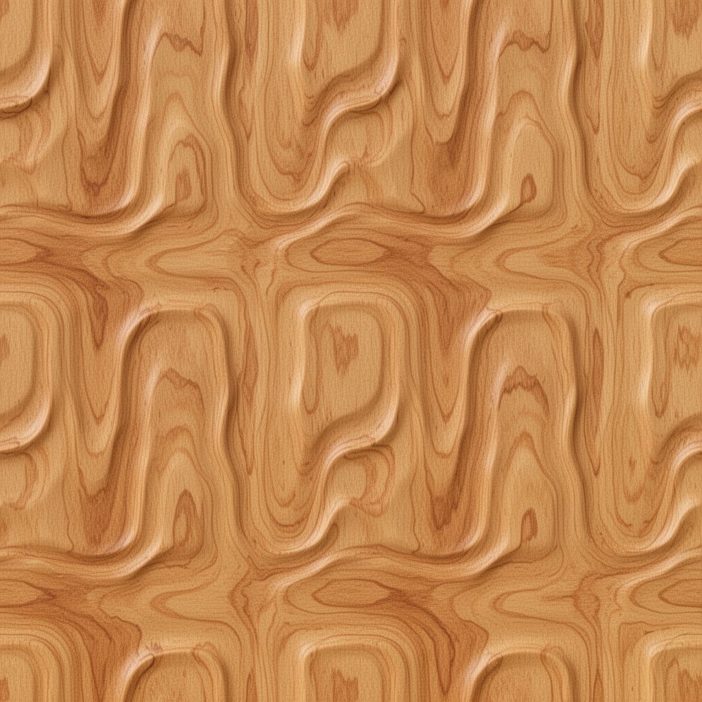 Seamless Wavy Abstract Relief Pattern