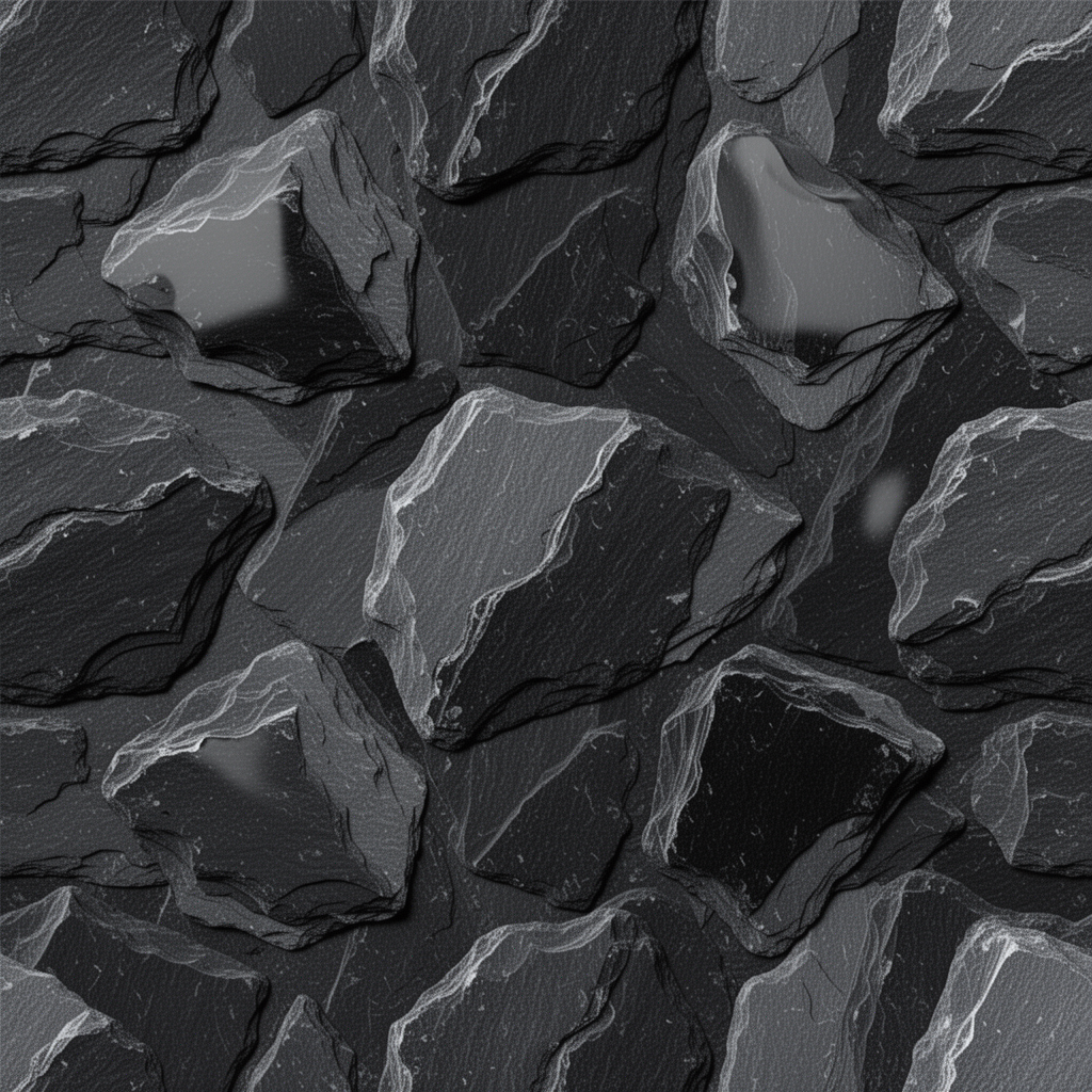 Seamless Dark Slate Stone Wall Texture