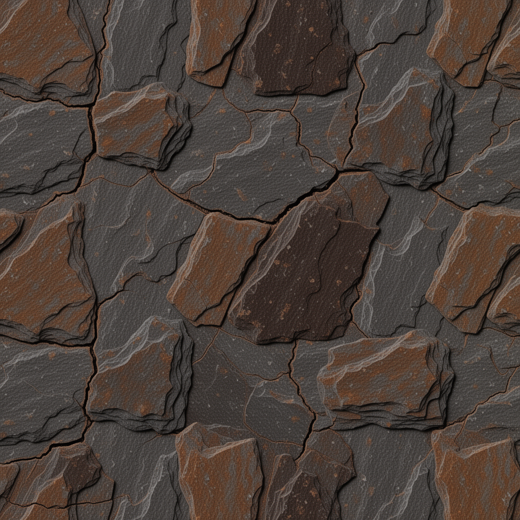 Seamless Repeating Natural Slate Stone Texture
