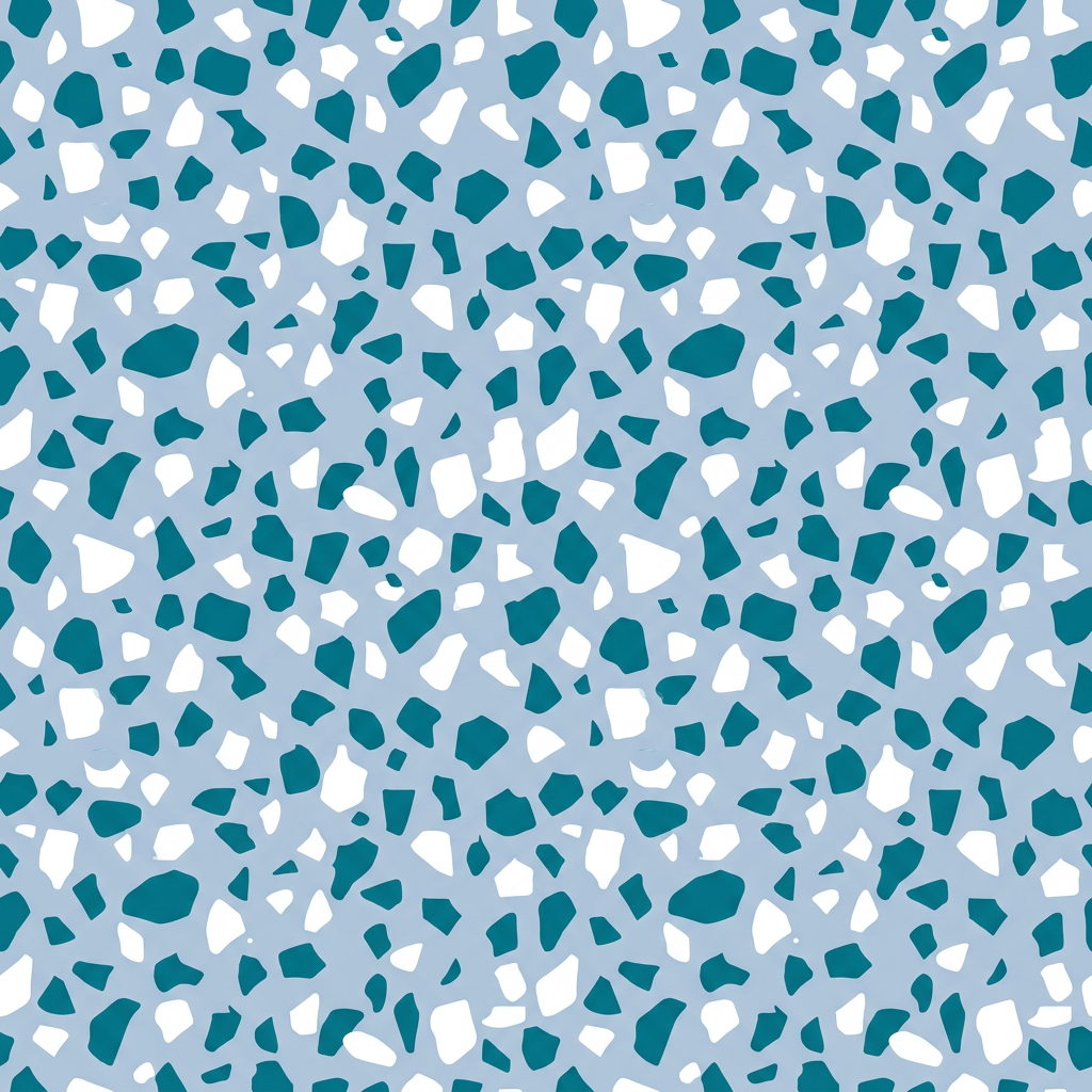 Terrazzo Style Pattern With Scattered Geometric Shapes