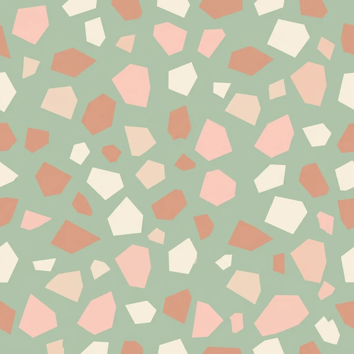 Laser cut and engrave Seamless Terrazzo Pattern With Geometric Fragments
