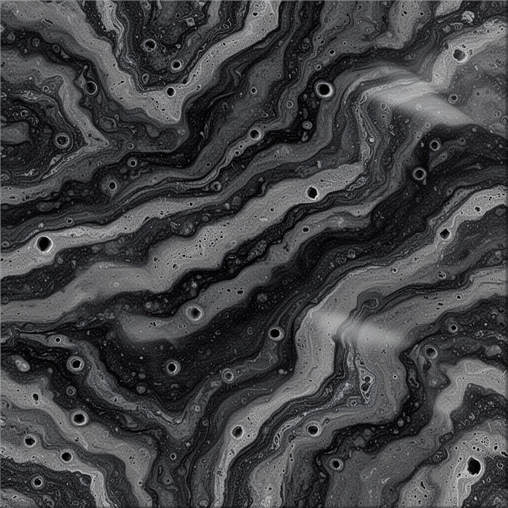 Abstract Marbled Texture Pattern With Fluid Wavy Lines