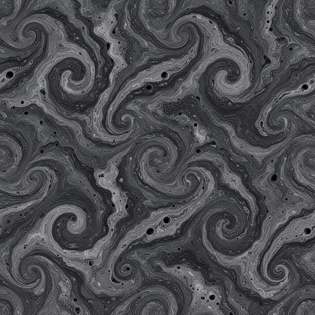 Seamless Abstract Swirl Pattern With Marble Texture
