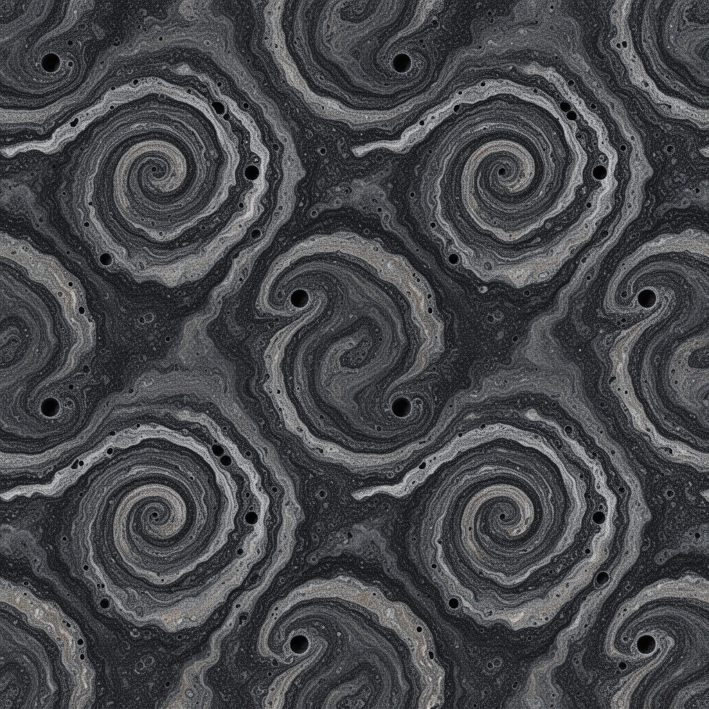 Seamless Repeating Pattern With Swirling Spiral Motifs