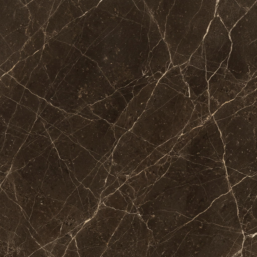 Dark Brown Marble Texture With White Veining