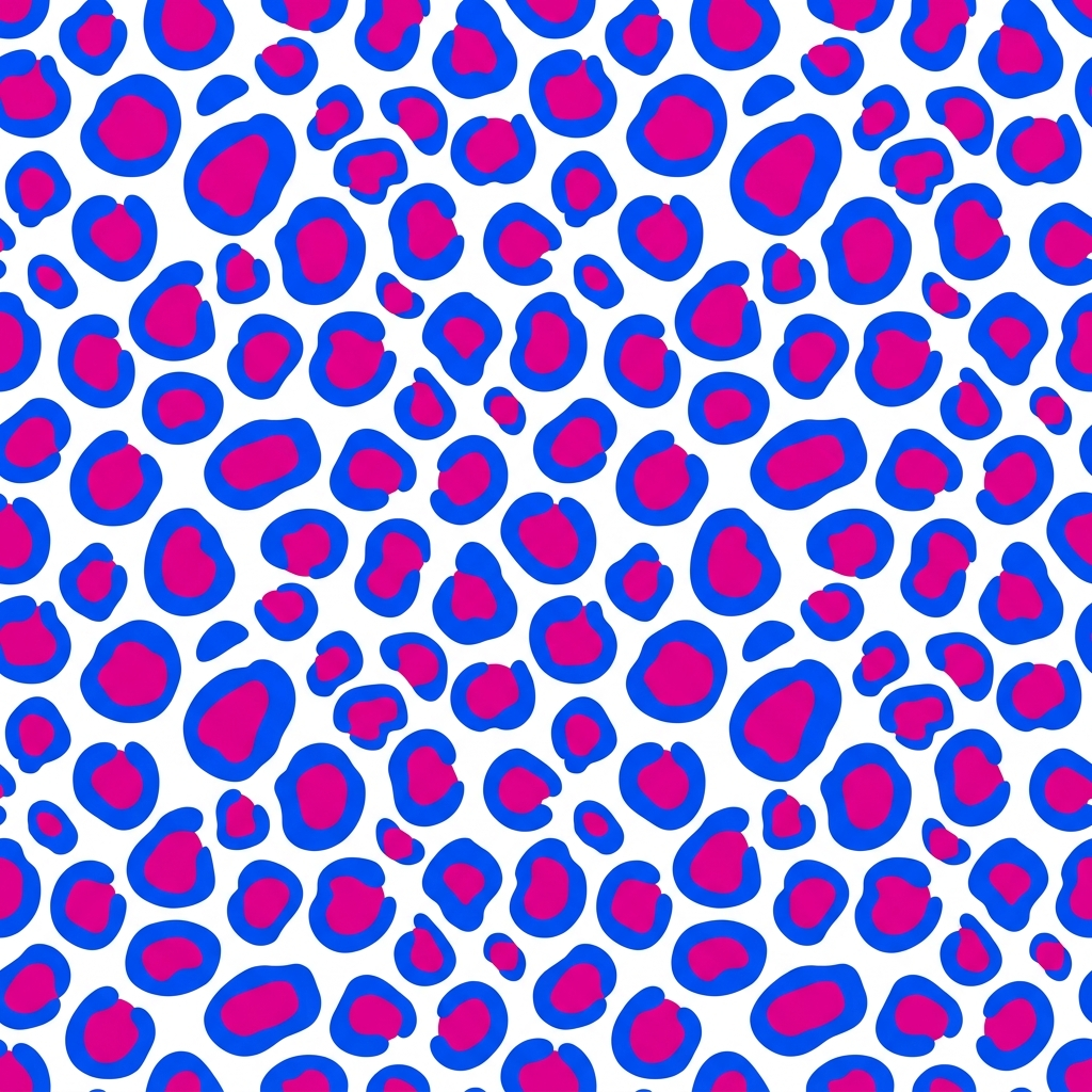 Abstract Leopard Print Repeating Pattern With Rounded Shapes - Free ...