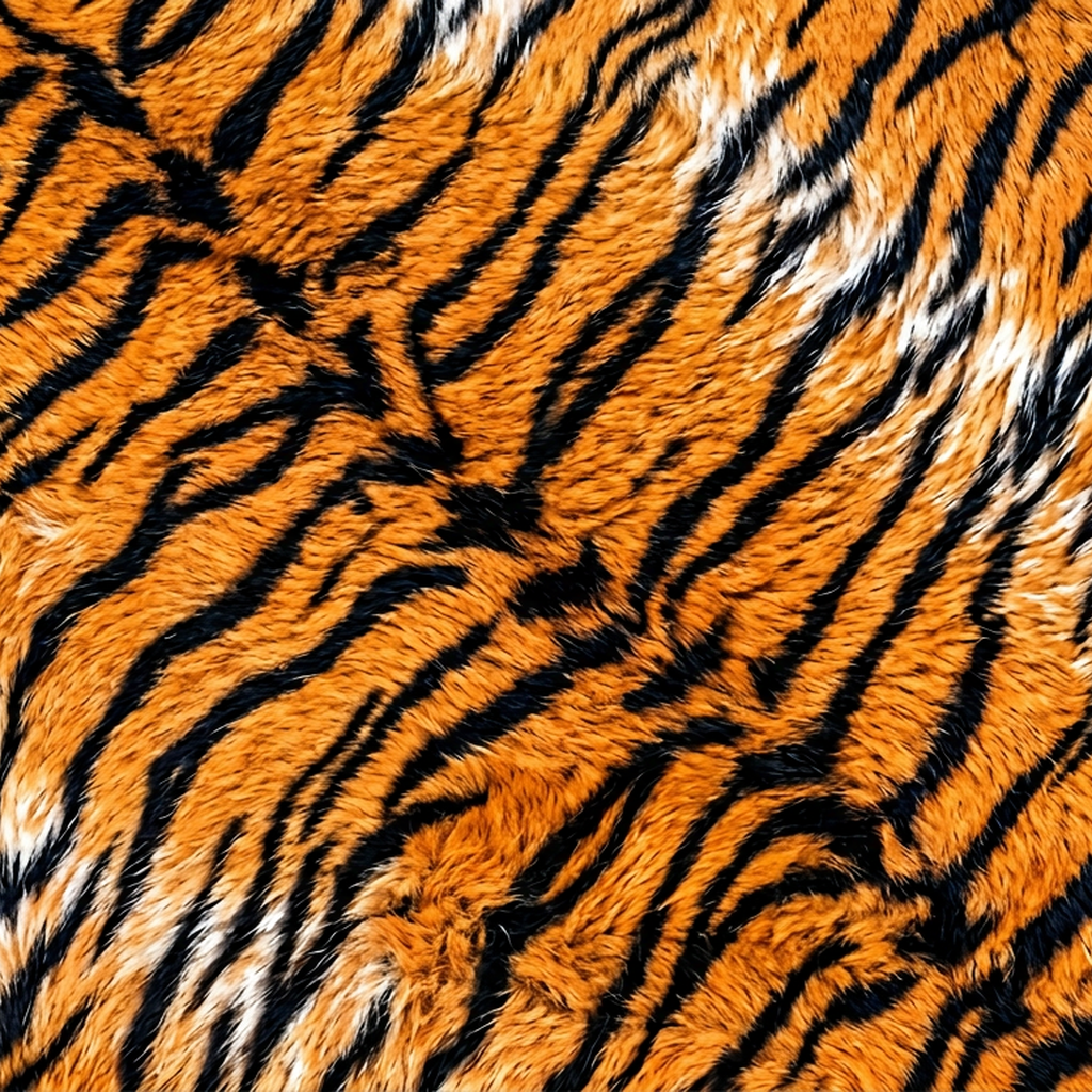Tiger Stripe Fur Texture Pattern
