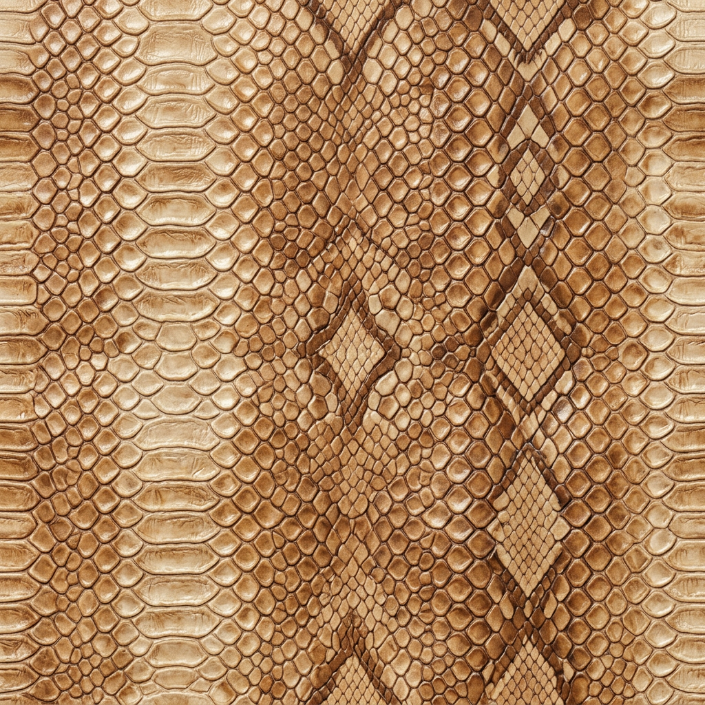 Snake Skin Pattern With Repeating Geometric Scales