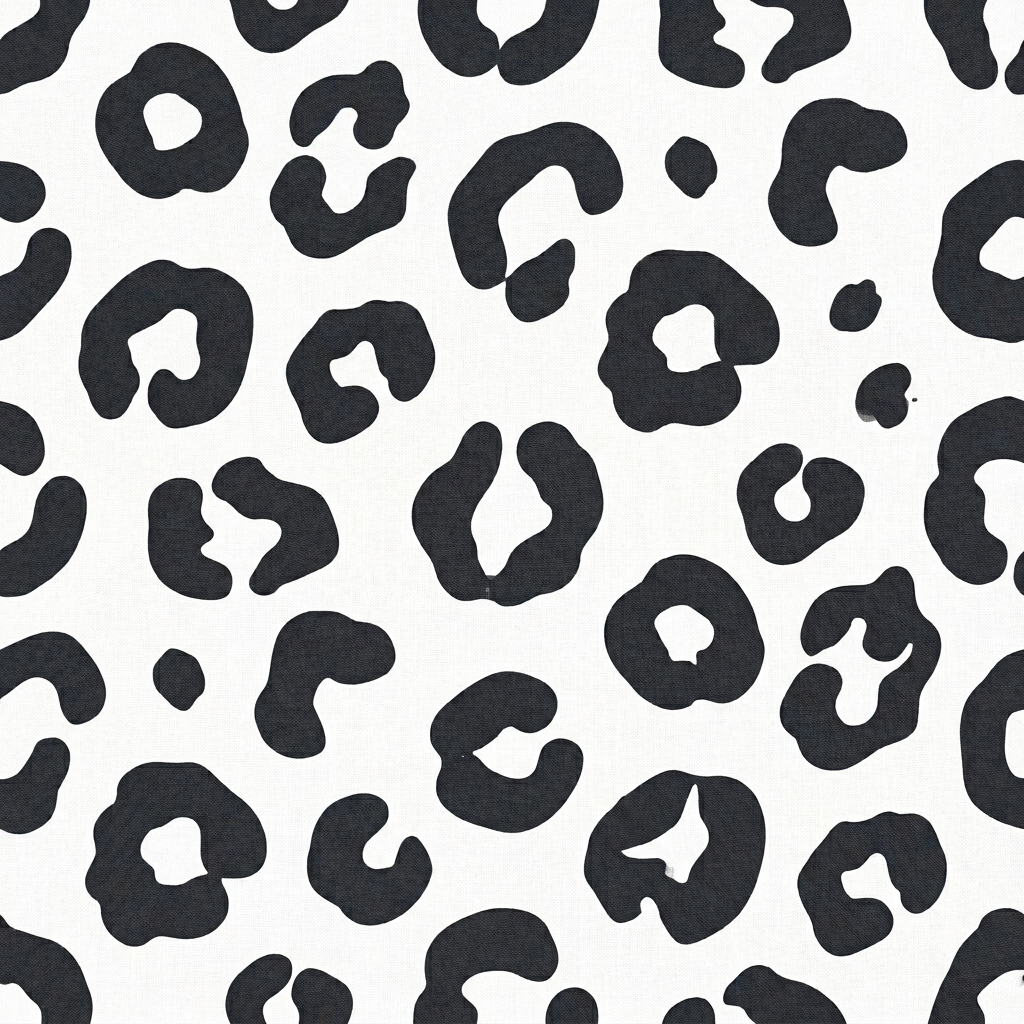 Leopard Print Seamless Pattern With Organic Shapes