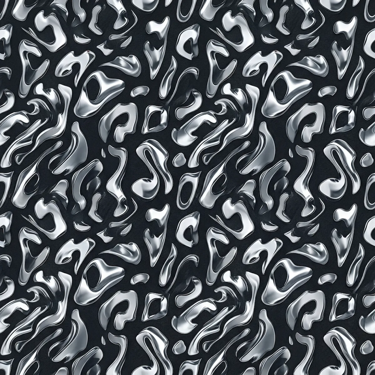 Laser cut and engrave Abstract Liquid Metallic Fluid Pattern