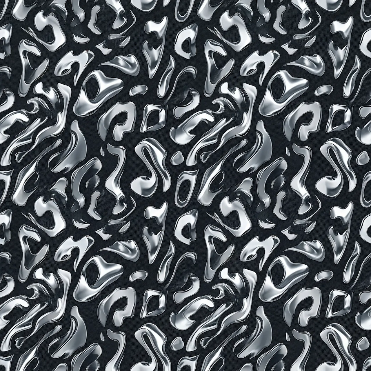 Laser cut and engrave Abstract Liquid Metallic Fluid Pattern