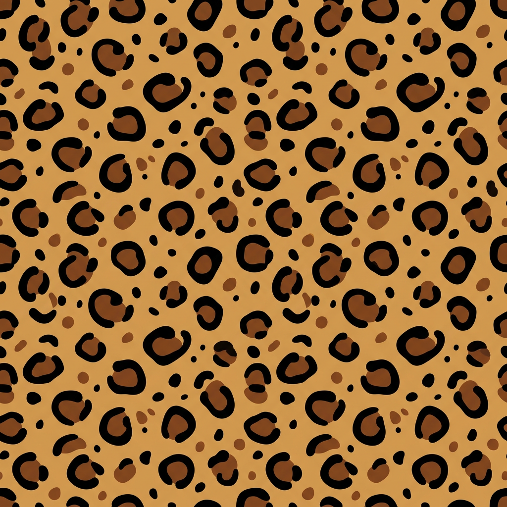 Leopard Print Seamless Pattern With Spotted Texture