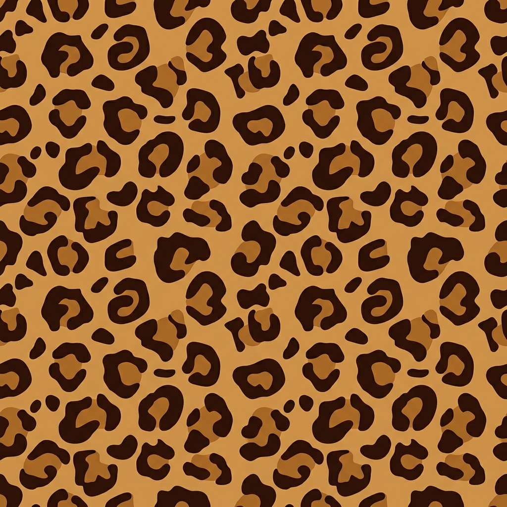 Leopard Print Seamless Pattern With Repetitive Spots