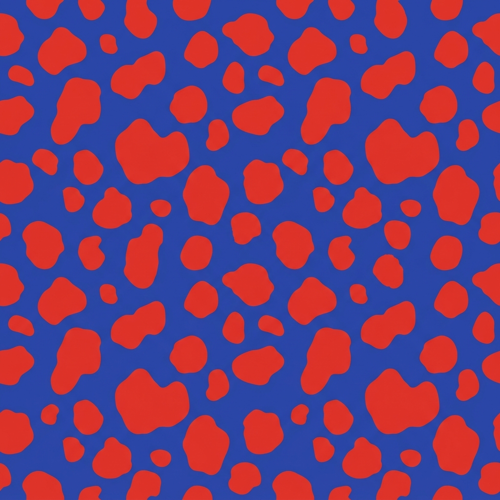 Seamless Repeating Pattern With Organic Blob Shapes