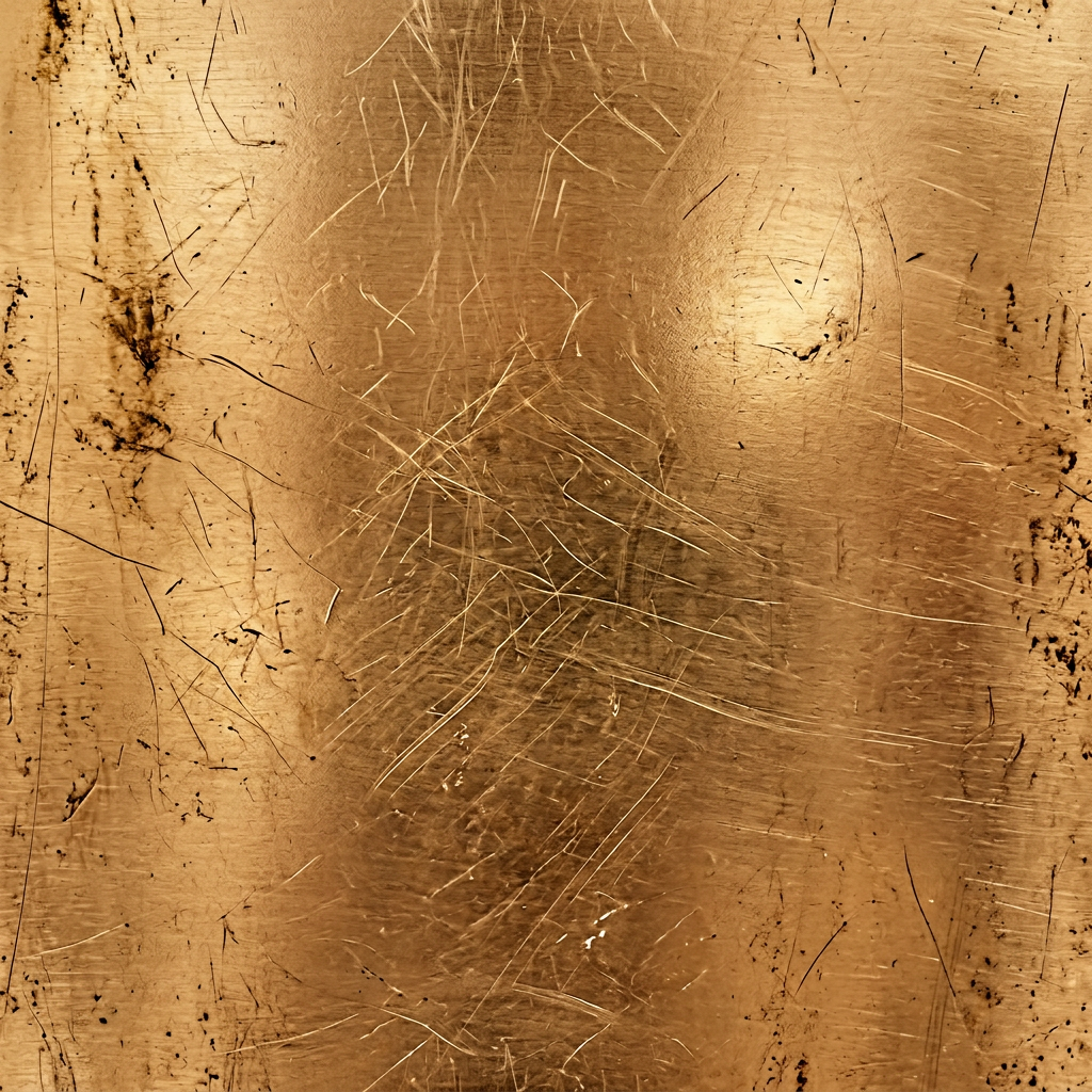 Distressed Gold Surface Texture With Scratches