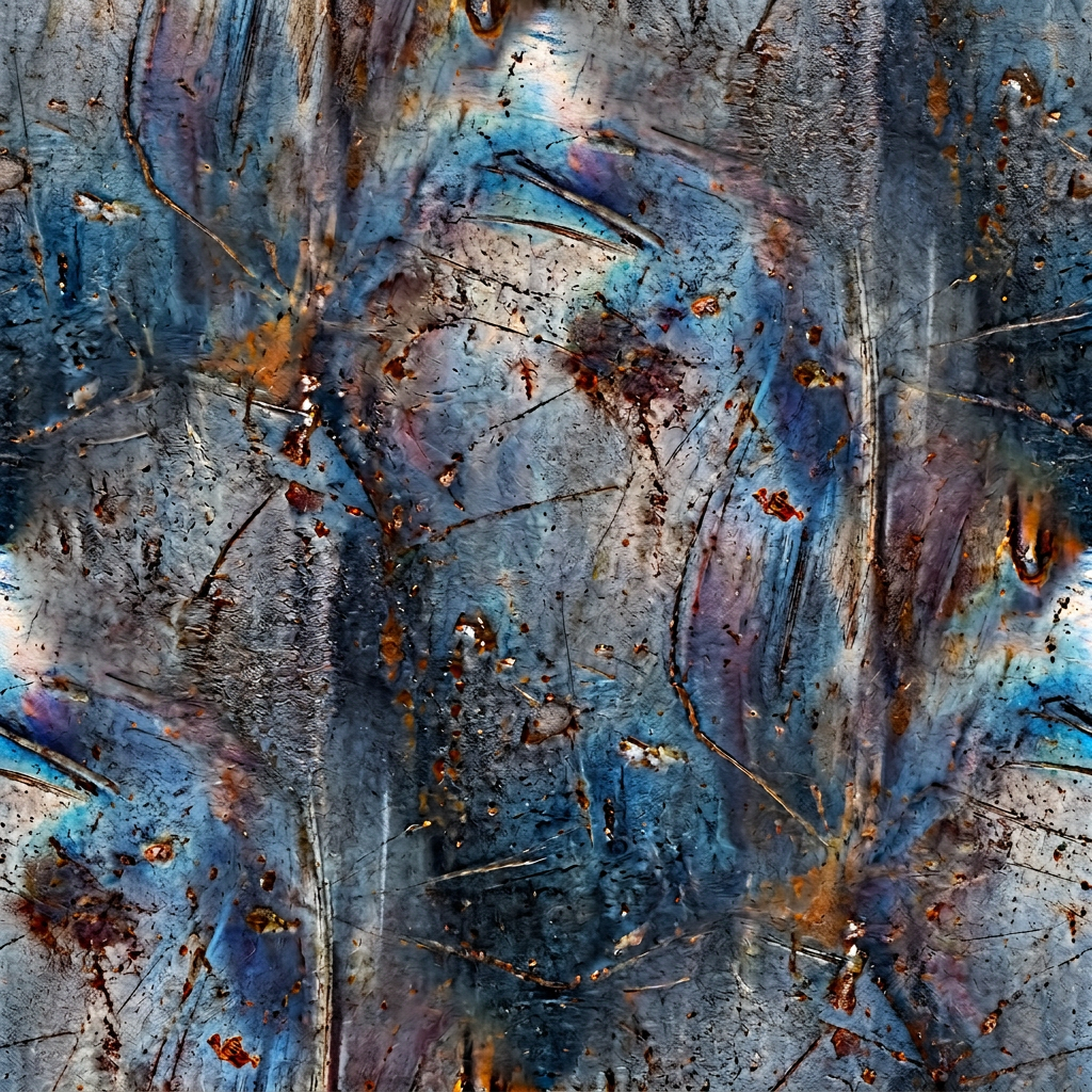 Distressed Metal Texture With Rust And Scratches
