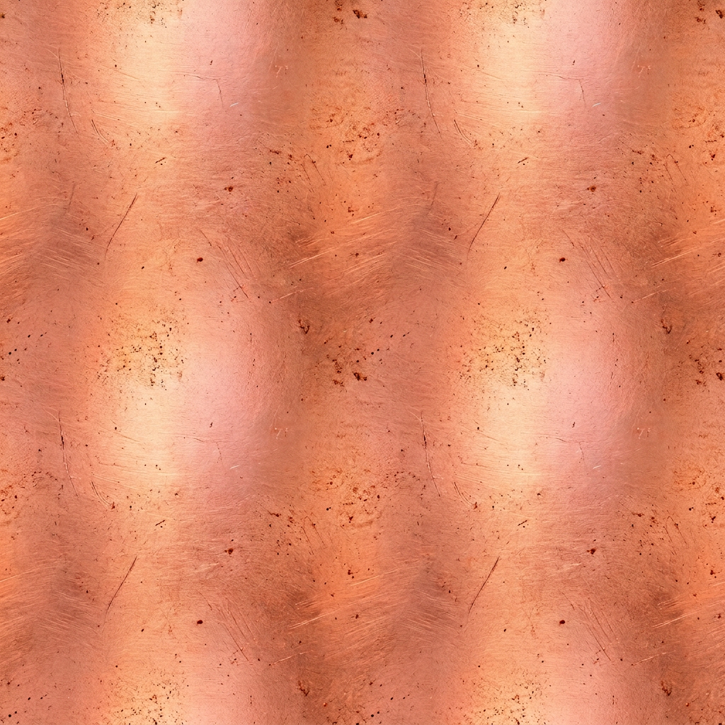 Seamless Copper Texture With Scratches and Distressed Surface