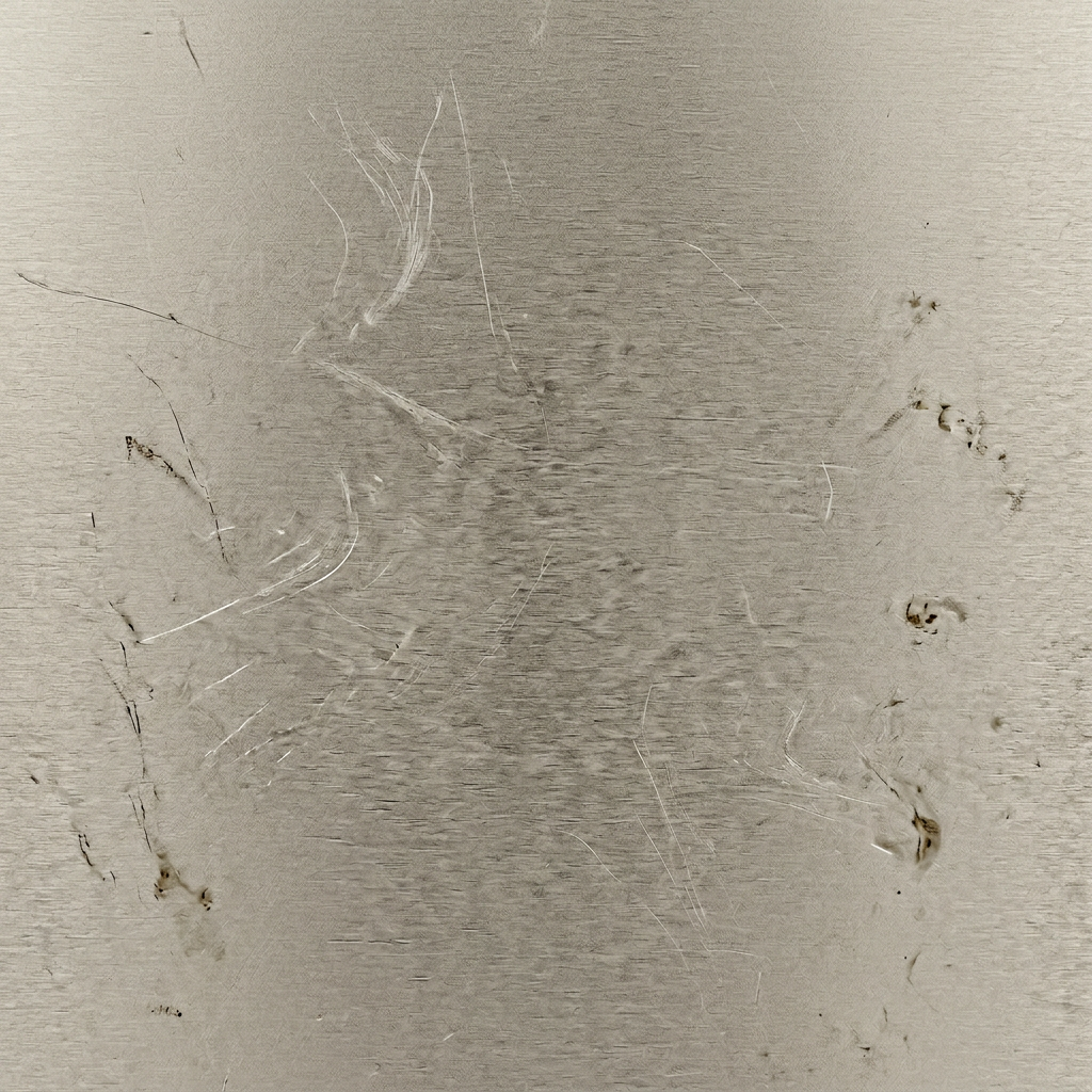 Brushed Metallic Surface With Scratches and Imperfections