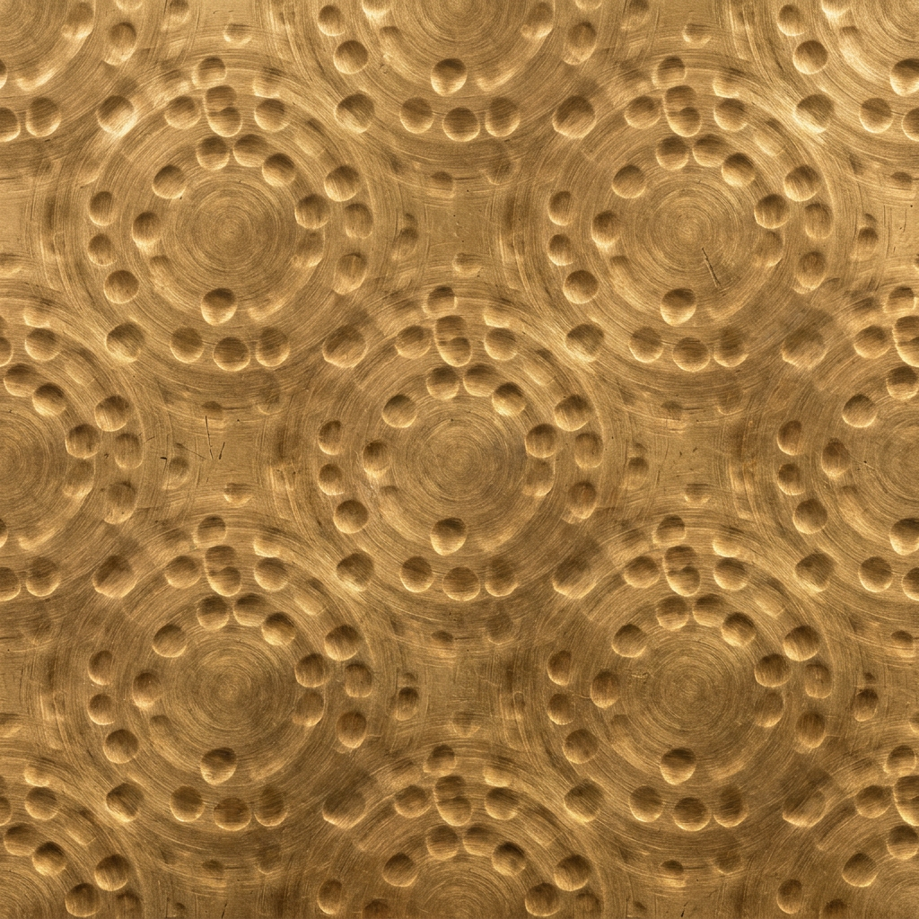 Geometric Repeating Pattern With Circular Indentations