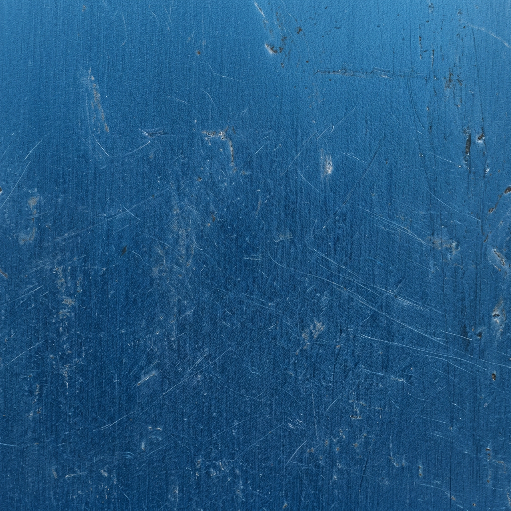 Scratched Blue Metallic Surface Texture