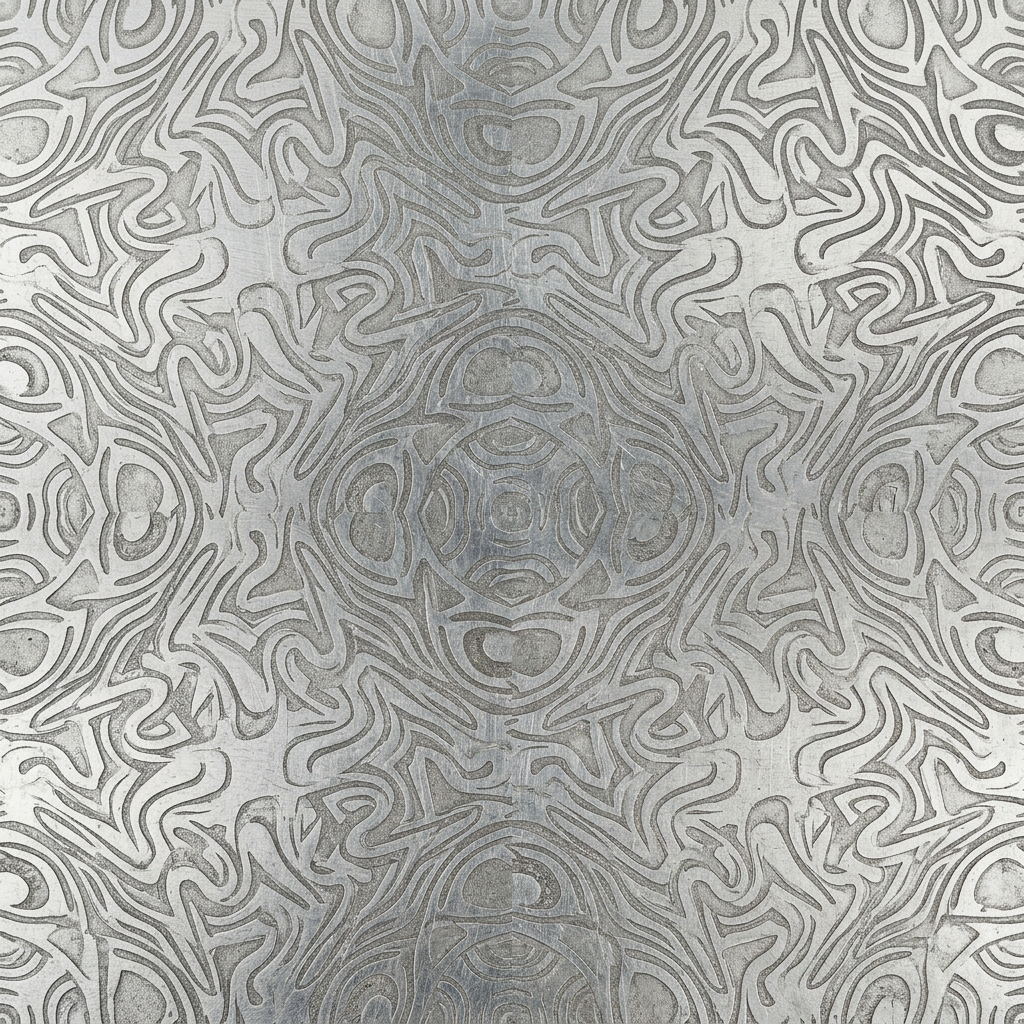 Abstract Swirling Geometric Pattern With Intricate Symmetry