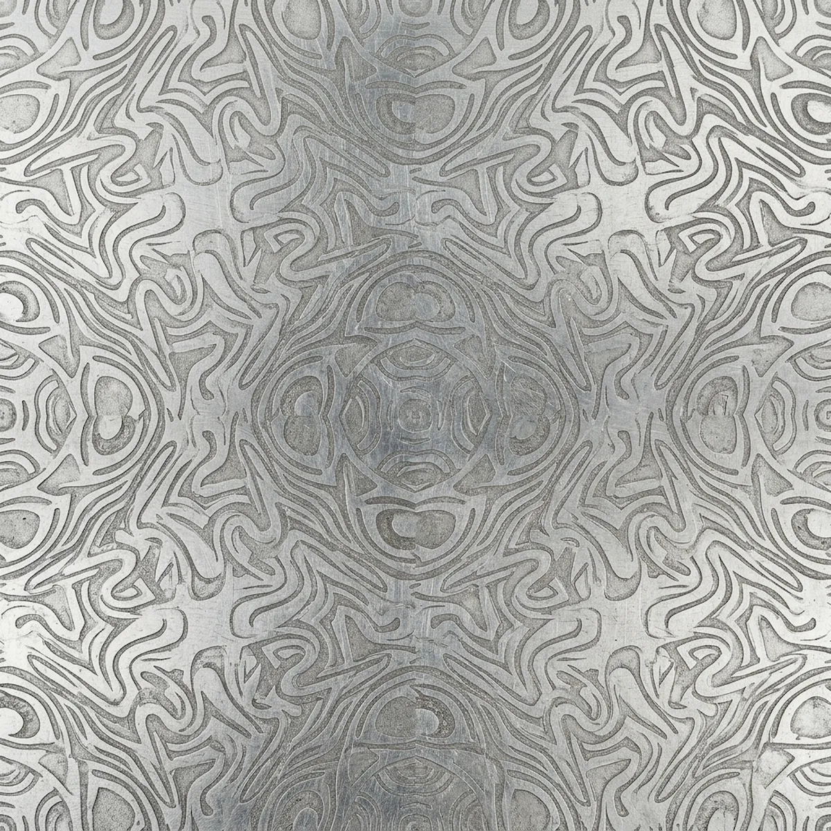 Laser cut and engrave Abstract Swirling Geometric Pattern With Intricate Symmetry