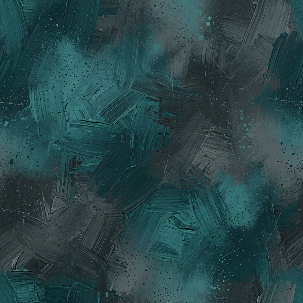 Abstract Teal And Dark Gray Brushstroke Texture