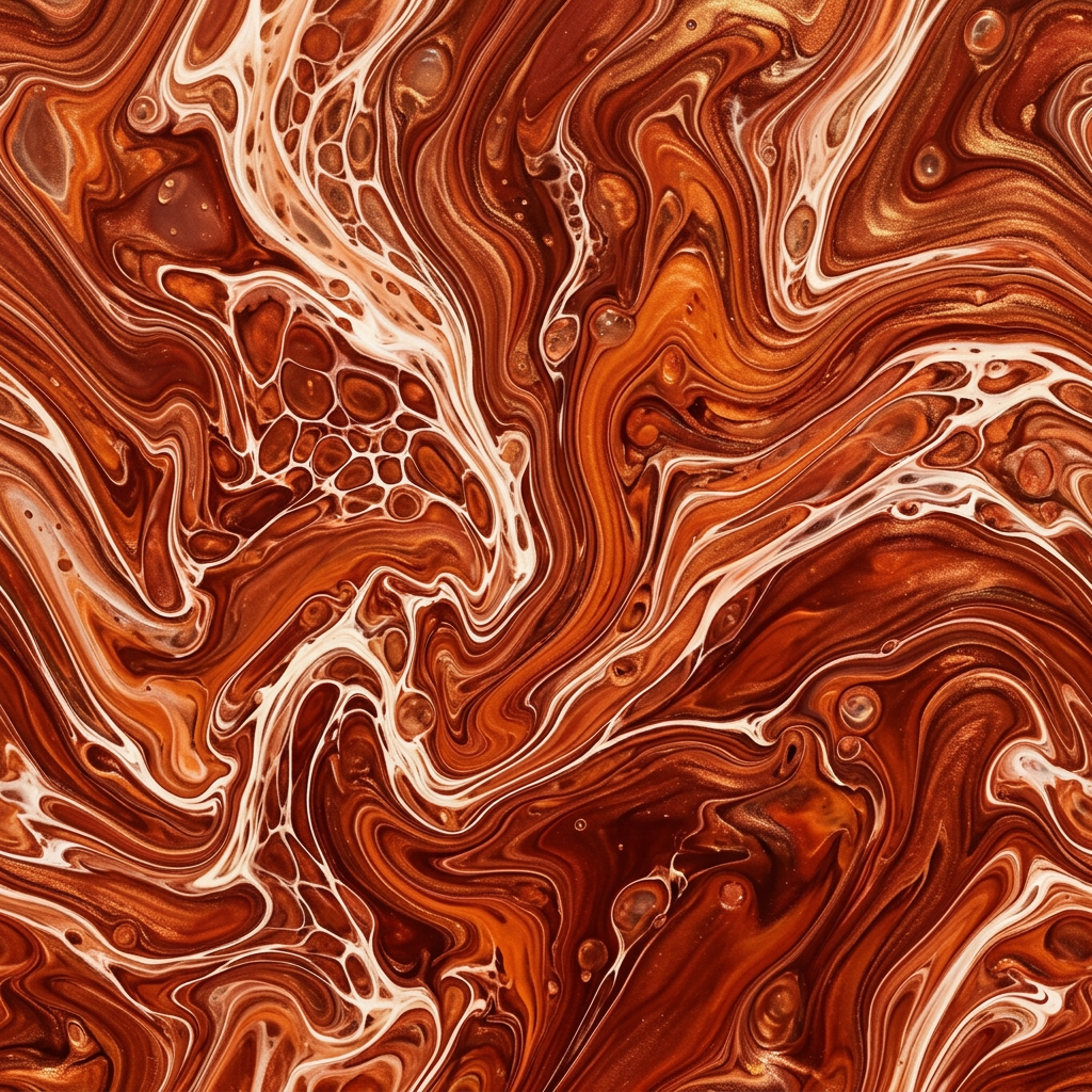 Abstract Fluid Swirl Pattern With Marble Texture