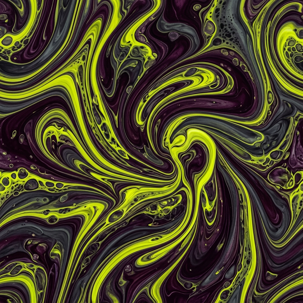 Abstract Fluid Swirl Pattern With Marble Texture