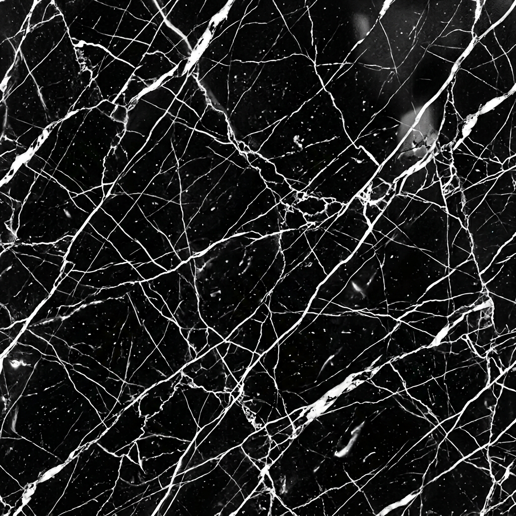 Black Marble Texture With White Veining