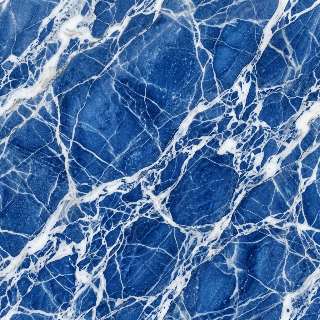 Blue Marble Texture With Intricate White Veining
