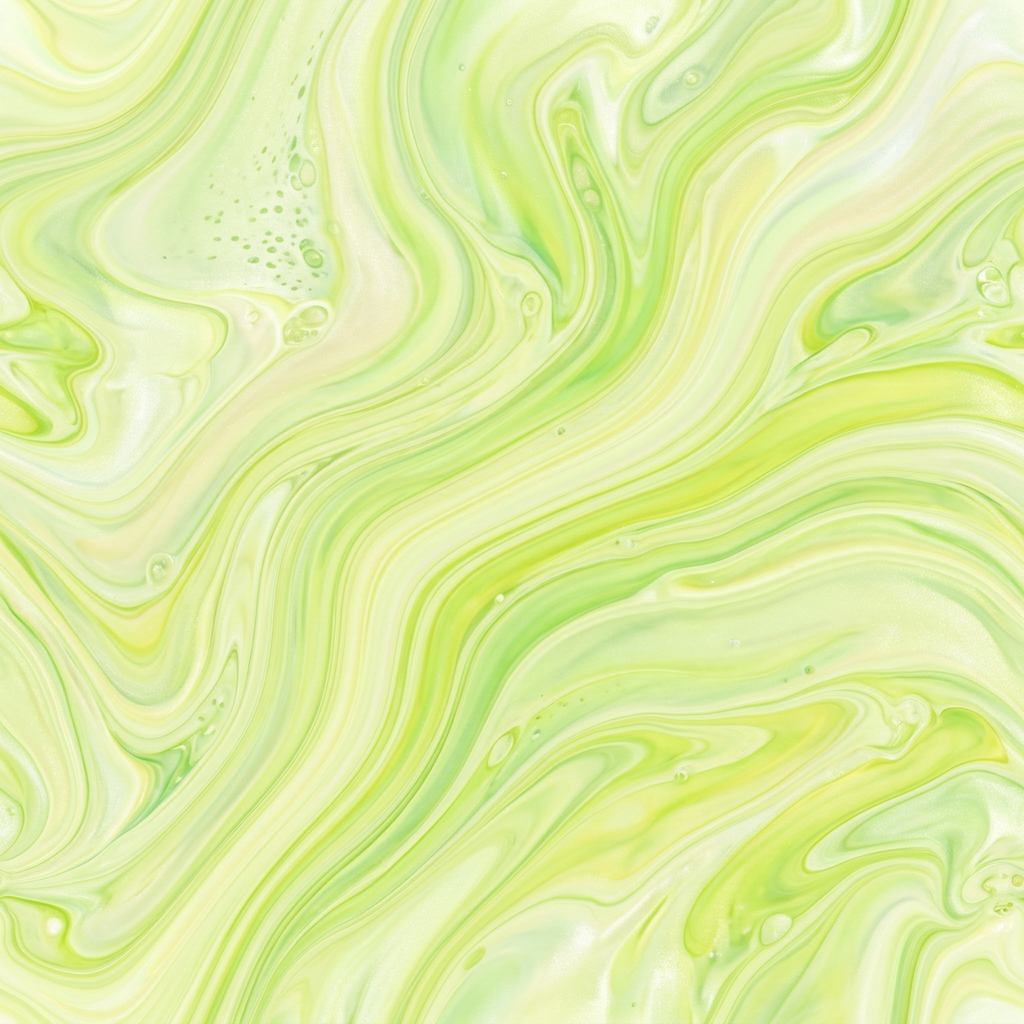 Abstract Liquid Marble Swirl Pattern in Lime Green