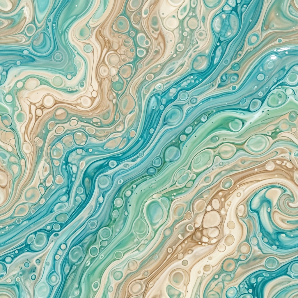 Abstract Fluid Paint Pour Swirl Pattern - Free Download & Craft Designs