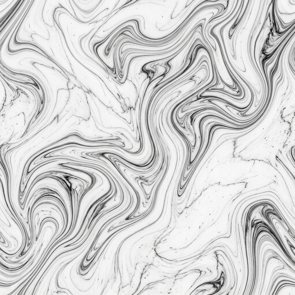 Abstract Monochrome Marble Liquid Swirl Pattern