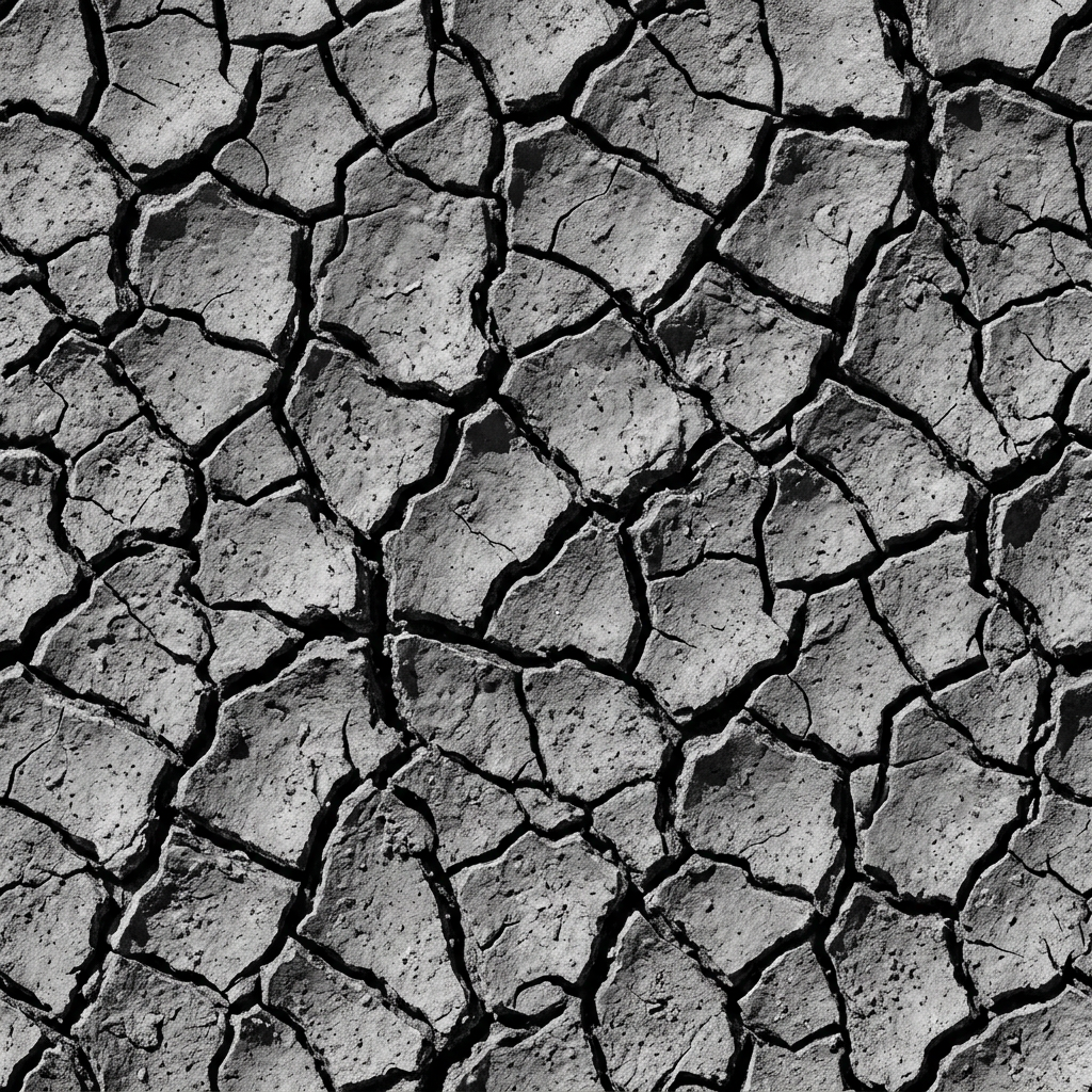 Cracked Earth Ground Texture Pattern
