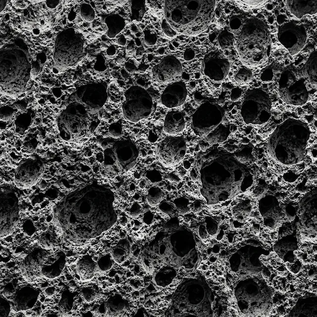 Porous Volcanic Rock Texture Surface Pattern