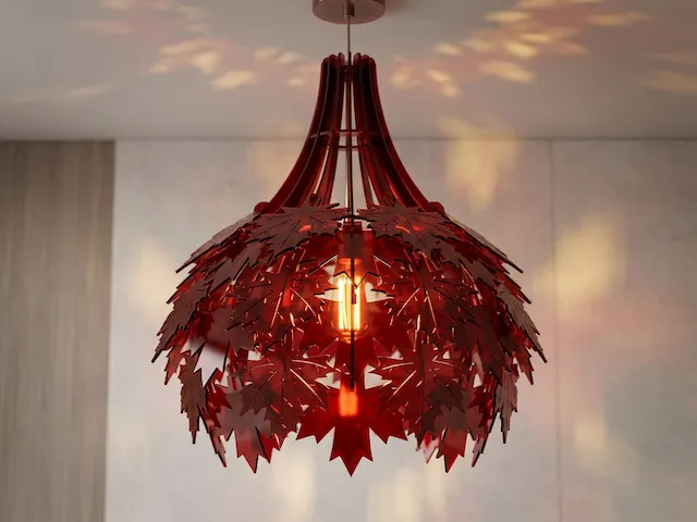 Maple Leaf Cup Lamp