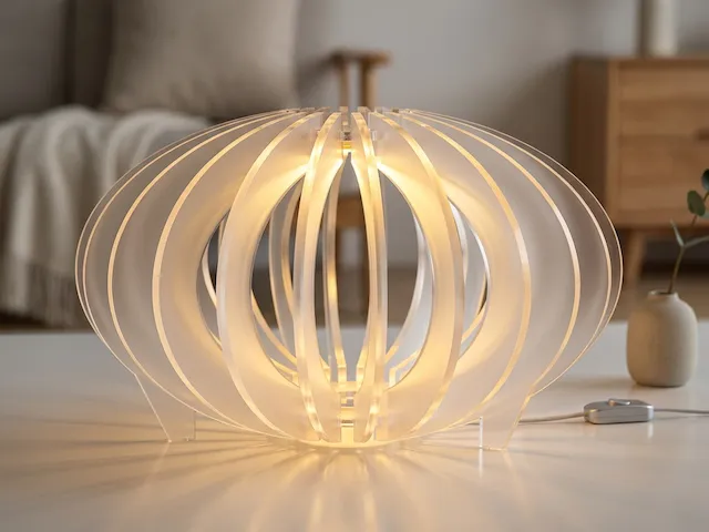 Parametric Oblate Orb Rib Lamp