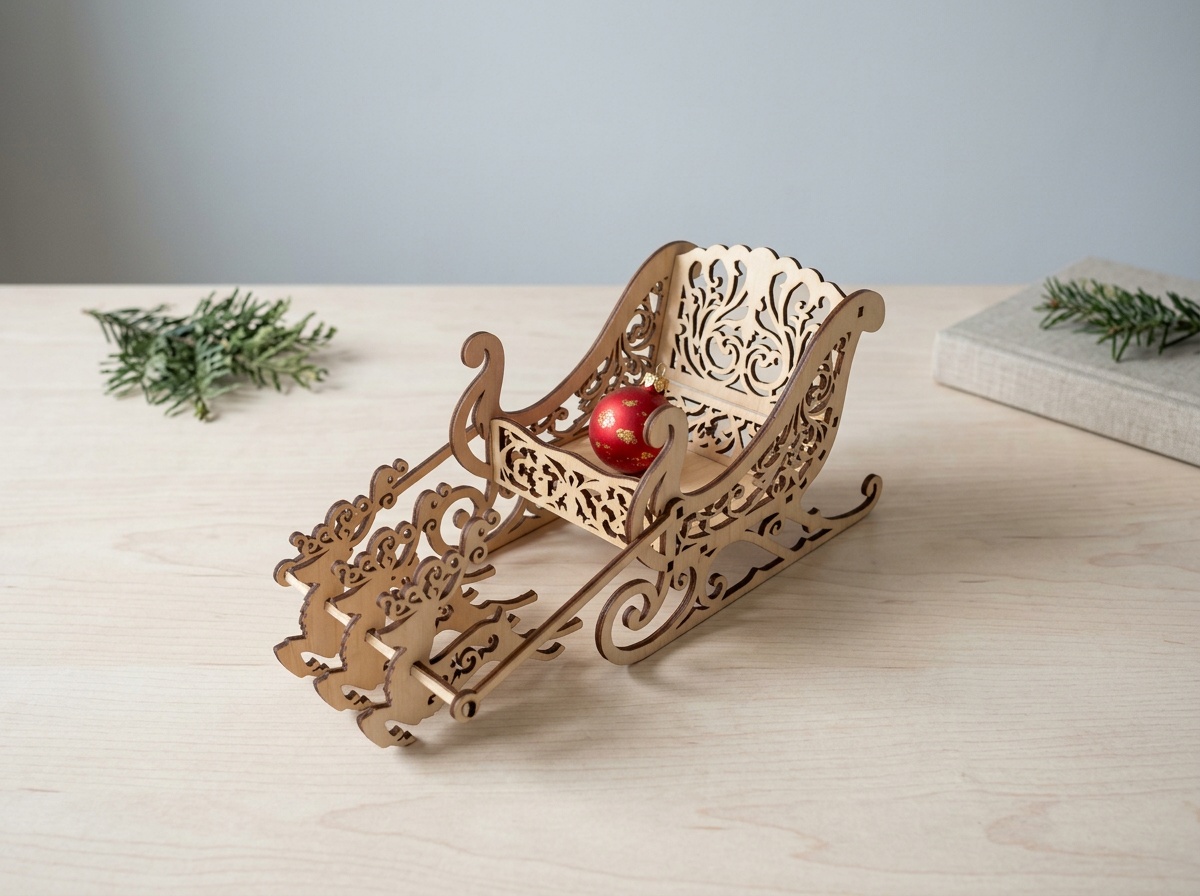 Christmas Sleigh and Reindeer