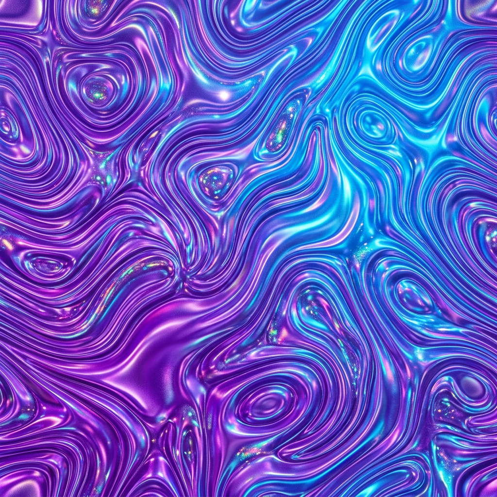 Iridescent Liquid Swirl Texture