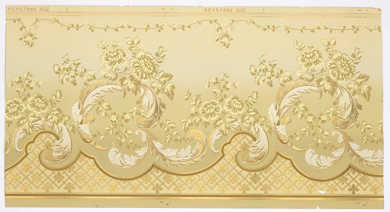 Laser cut and engrave Keystone_Wall-Paper_Company-Frieze-chndm_1979-91-550