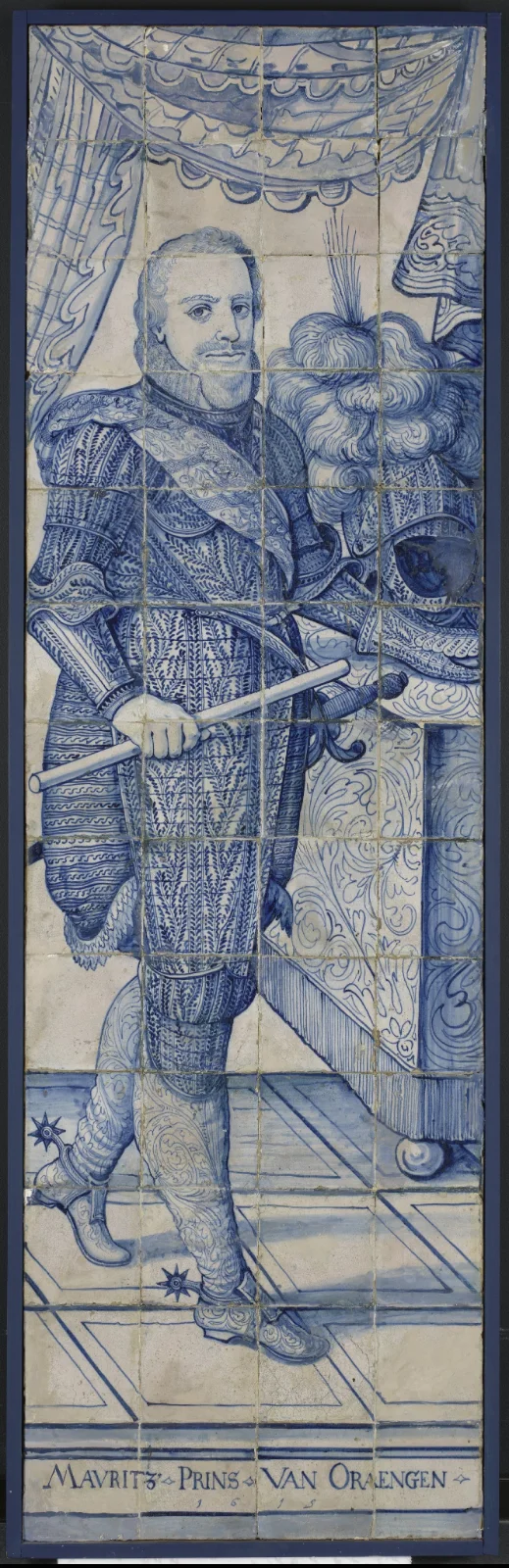 anonymous-Tegeltableau_met_portret_van_Prins_Maurits-BK-1955-366-A