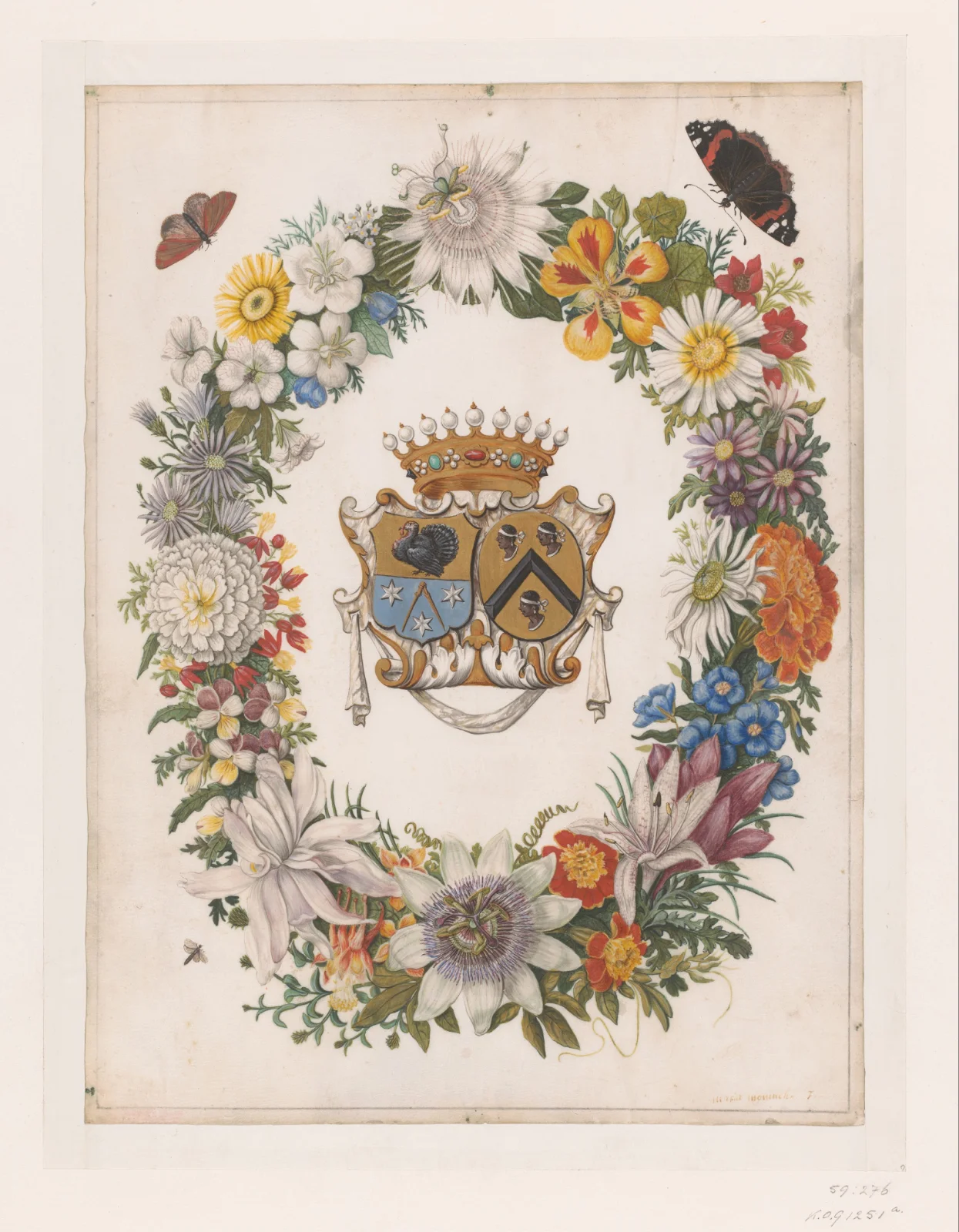 Maria_Moninckx-Alliantiewapen_van_Cornelis_Calkoen_en_Maria_van_d-RP-T-1959-276