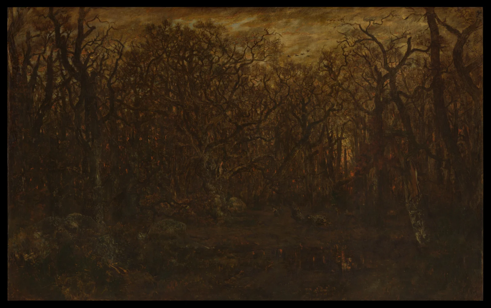 Laser cut and engrave Théodore_Rousseau-The_Forest_in_Winter_at_Sunset-11.4